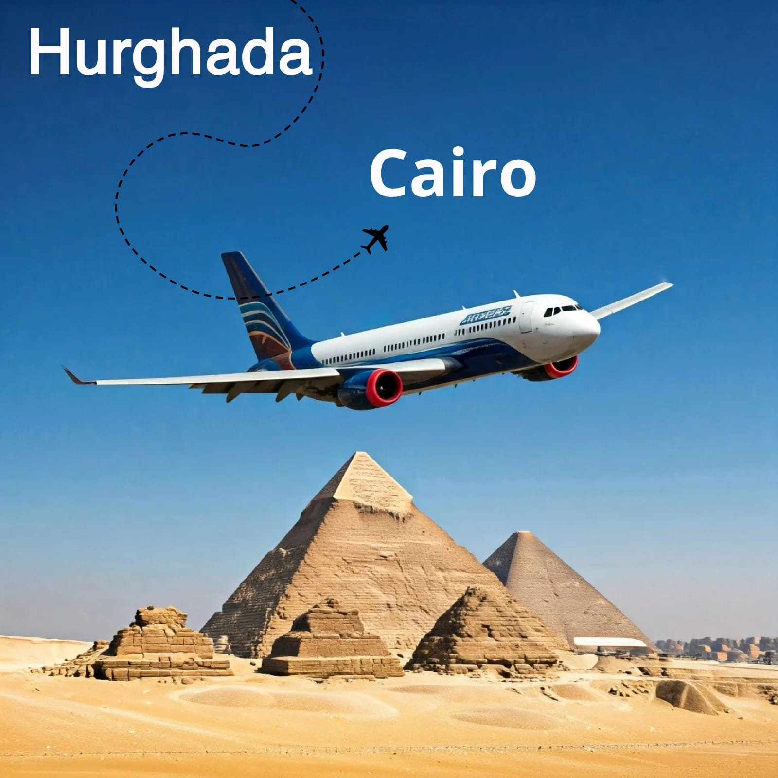 "Fly to Cairo on a Daily Trips from Hurghada"
